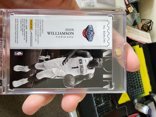 2020-21 Panini Noir Box Office Patch 02/99 Zion Williamson New Orleans Pelicans