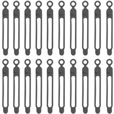 20PCS Silicone Cable Ties Cable Straps Wire Organizer For Office, Home, Car, etc