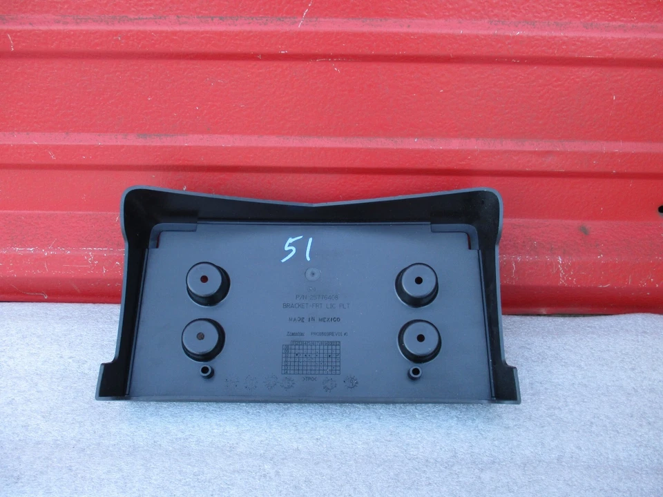 License Plate Bracket Front Cadillac SRX 2010-2016 oem - Image 3 of 4