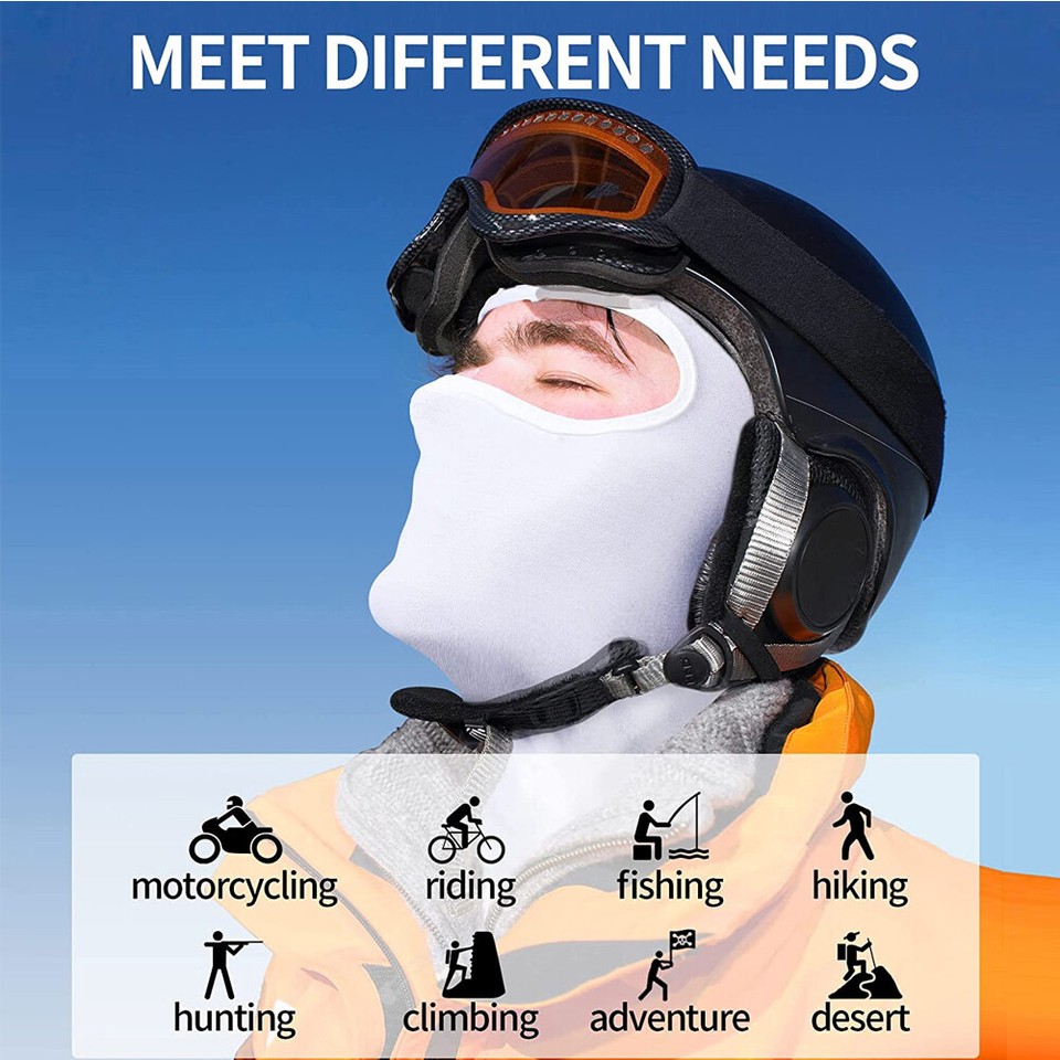 Men Women Balaclava Face Mask UV Protection Motorcycle Ski Running Sun ...