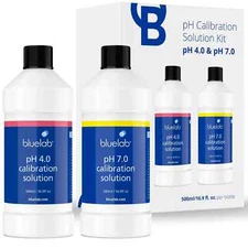 Bluelab pH 4.0 & 7.0 Calibration Solution Kit - pH Meter & pH Pen Calibration...