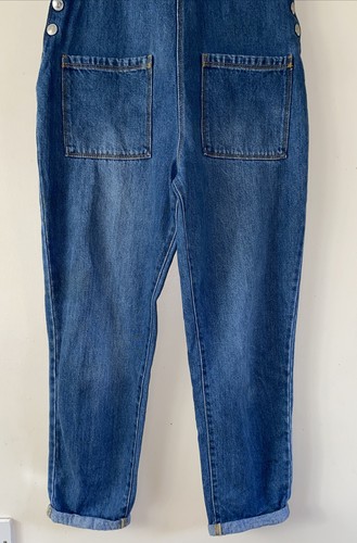 Women’s Denim Dungaree Overalls Sise 8 - Picture 4 of 7