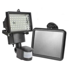 60 LED Motion Sensor Solar Powered Outdoor Garden Security Flood Light Spot Lamp