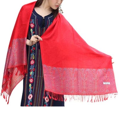 Women's Vintage Scarf Cape Gypsy Fringe Casual Elegant Cardigan Pashmina Shawl