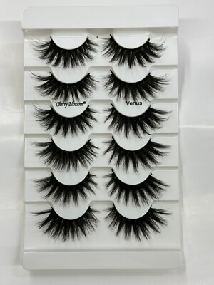 CHERRY BLOSSOM FAUX MINK 3D LASH COLLECTION 5+1 PAIRS #72241 VENUS