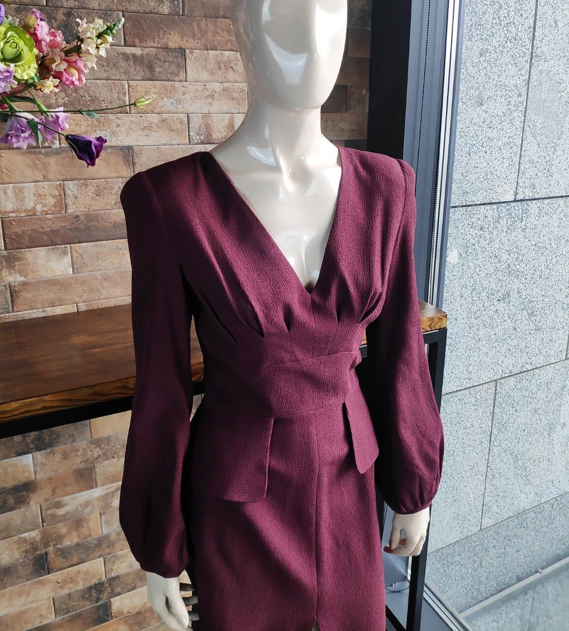 Autentico abito vintage in seta 2010 Alexander McQueen non indossato con etichetta 44 IT