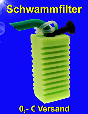 Aquarium   SCHWAMMFILTER GARNELENFILTER  Luftbetriebener Innenfilter Luftheber
