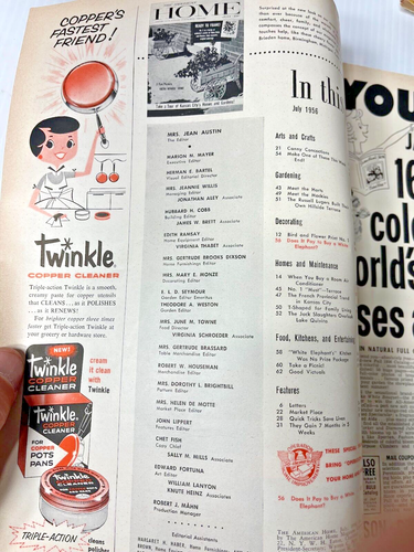 The American Home Magazine July 1956 Antique MCM - Picture 3 of 4
