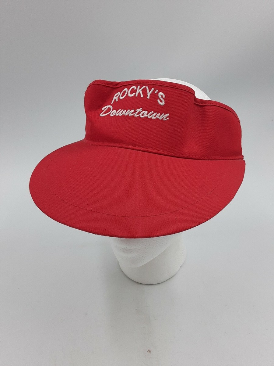 ROCKY'S DOWNTOWN Retro Vintage Visor Cap Clerk Cashier
