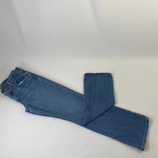 Old Navy Flare Jeans Women's 4 Blue Denim High-Rise Medium Wash Cotton Stretch