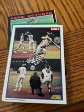 1990 Score Game 3 1989 World Series Oakland A's