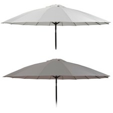 270cm Diameter Large Round Parasole Umbrella Sun Shade Beach Summer Tilt Pole