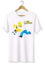 The Simpson Homer vs Bart T-Shirt Funny Cartoon T-Shirt
