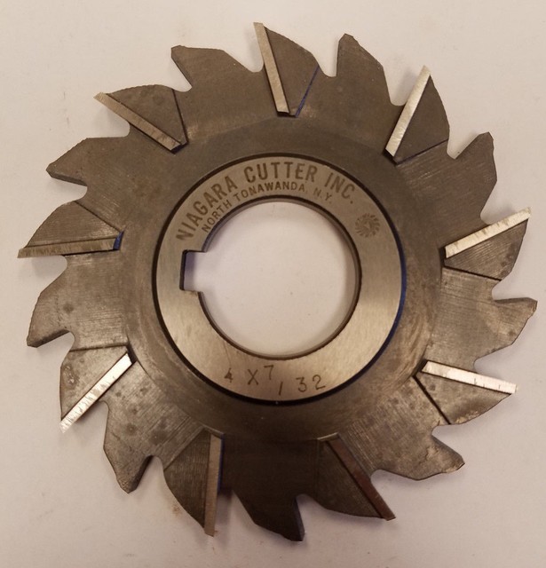 NIAGARA Cutter S4732 HSS STG Tooth Milling Cutter 4"x7/32"x11/4" (8B