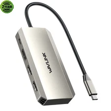 7-In-1 USB C Dock Triple Display Laptop Docking Station 95W PD DP Dual HDMI USB