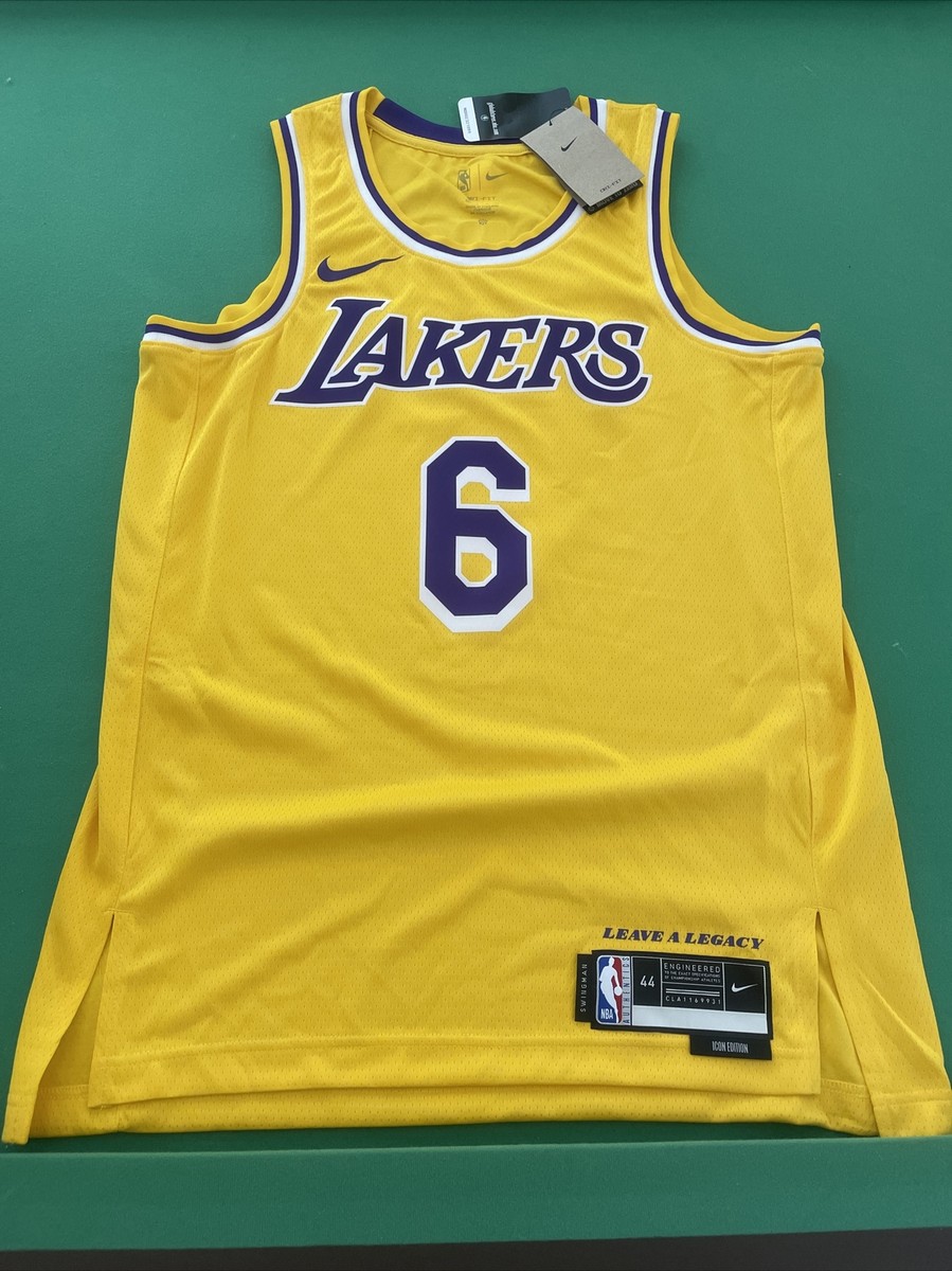 Nike Swingman Los Angeles Lakers LeBron James #6 Jersey Sz M