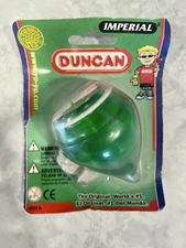 Imperial Genuine Duncan Spin Top, Green Vintage Spin Toy