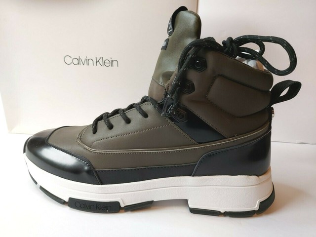 calvin klein leather boots