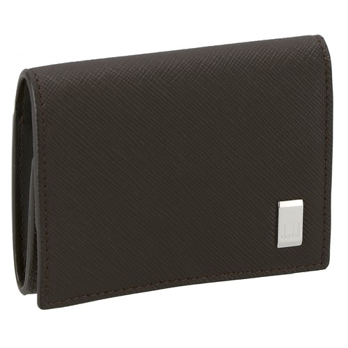 Estuche para monedas Dunhill para hombre MARRÓN LISO - Imagen 2 de 5