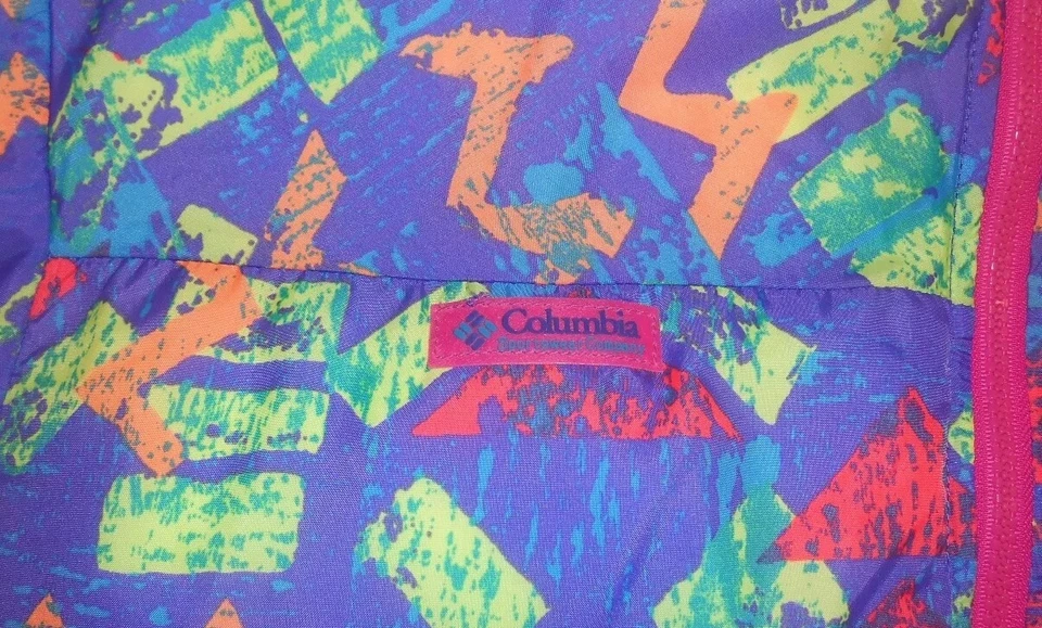 Vtg Columbia Radial Sleeve Reversible Women Ski Down Winter Coat Jacket Ladies L - Image 3 of 4