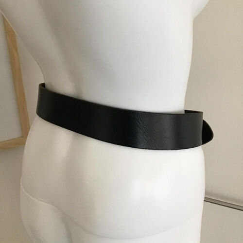 G-STAR RAW Black Leather Belt/Size 75 30/Made in Morocco/Antique-Style Buckle - Picture 7 of 9