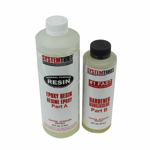 System 3 #0101K40 General Purpose #1 1.5pt Fast Epoxy Kit