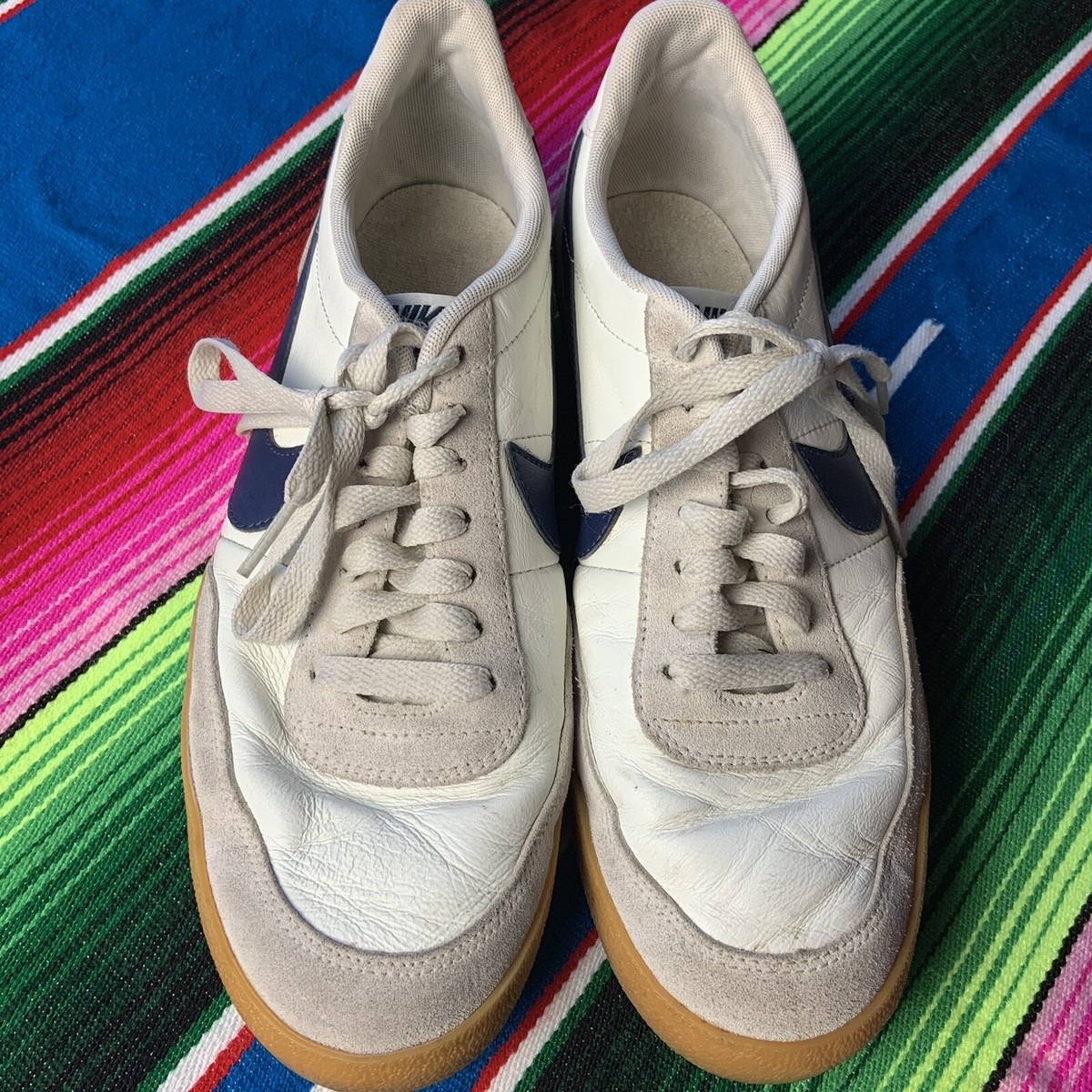 ■Nike■ Killshot 2 Leather W Sail Midnight Navy Gum Yellow nike women killshot 2 sail midnight navy gum yellow
