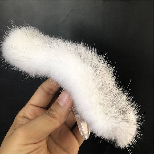 Women's Real Mink Fur Hair Clip Hair Claw Bobby Pin Hair Pin Hair Accessories - Picture 4 of 5
