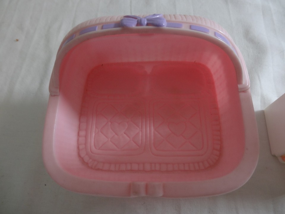 Lot of Vintage Playskool Victorian Mansion Dollhouse Furniture Baby