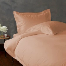 Peach Solid 4 Piece Sheet Set Choose Size's 1000 Thread Count 100% Egyp Cotton