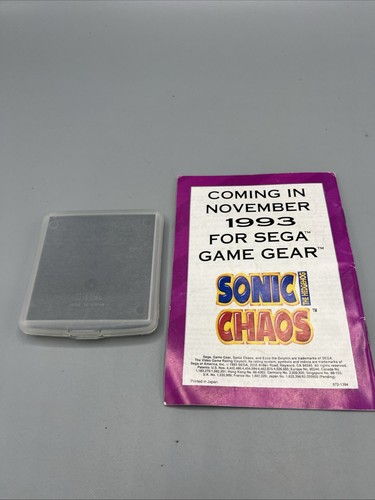 Ecco The Dolphin Sega Game Gear + Manual - Picture 2 of 7