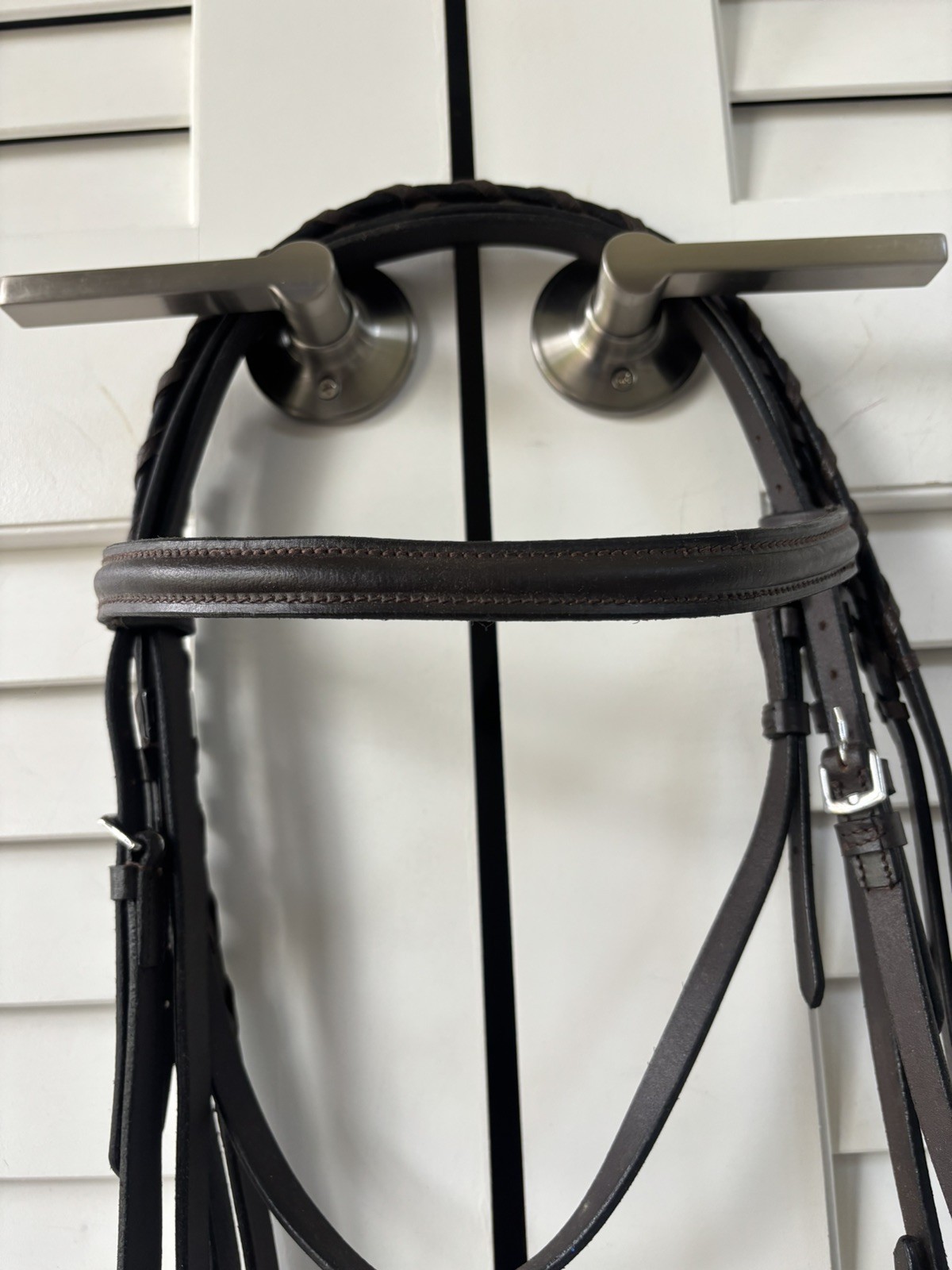 New Brown Leather English Horse Snaffle Bridle W/ Laced Reins