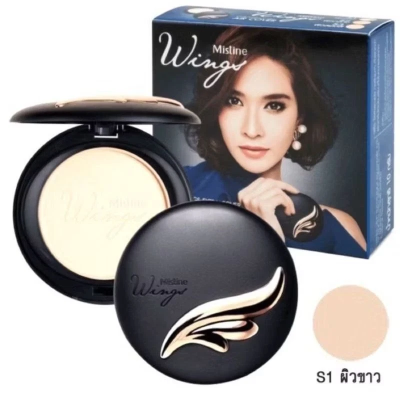10 g MISTINE WINGS EXTRA COVER POWDER SPF25 PA ++ FACE PRESS SMOOTH COVERAGE - Image 3 of 4
