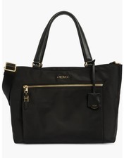 NEW Tumi Voyageur CATARINA LARGE Tote Laptop Carryall Bag - BLACK w/ GOLD