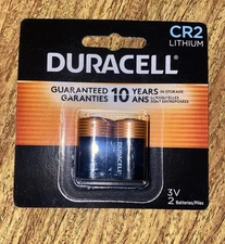 2pk FACTORY FRESH Duracell CR2 3v LITHIUM Batteries - EXPIRE 3/2034 - 10z