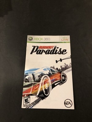 burnout paradise xbox 360 Manual Only