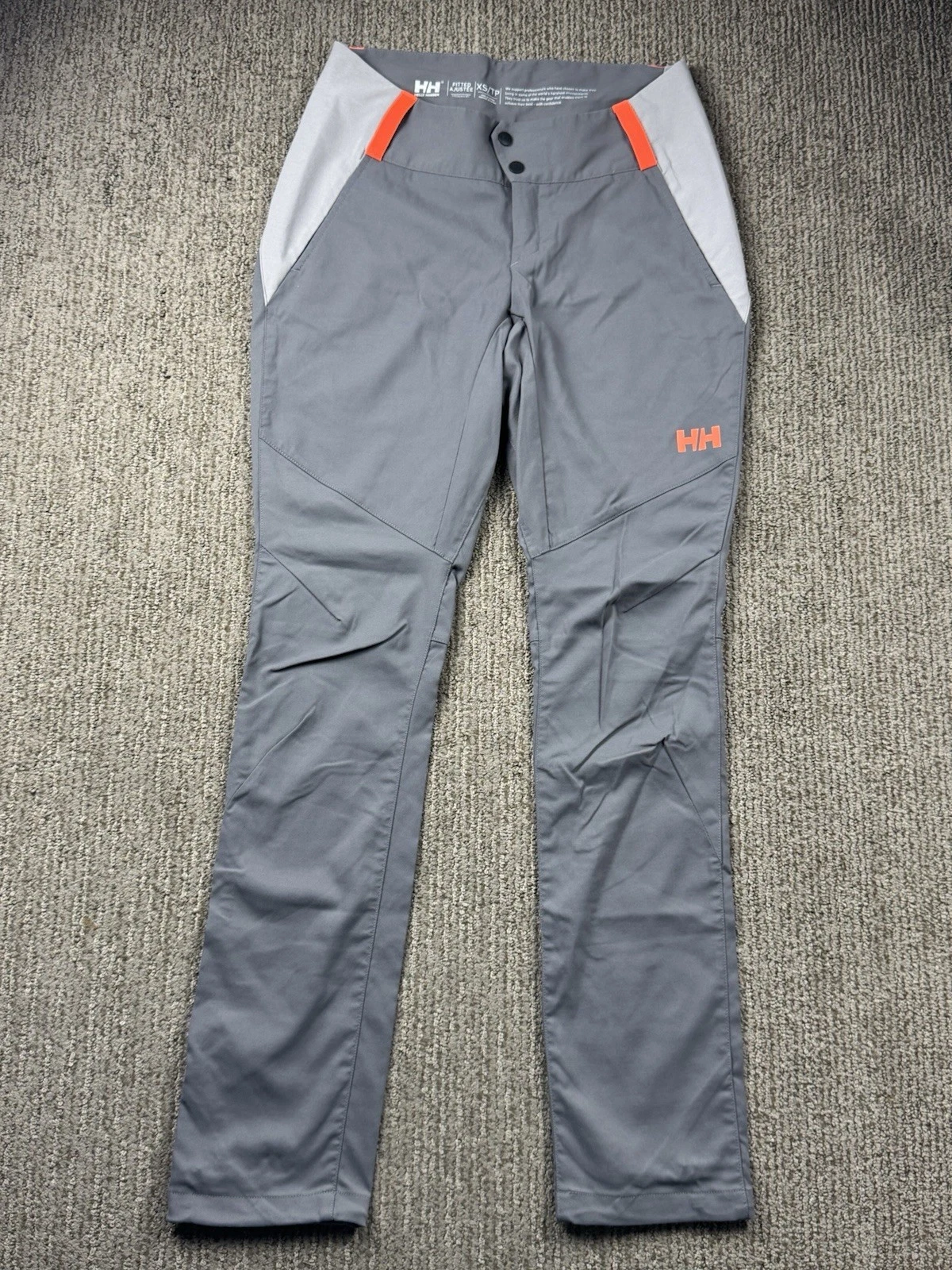 Helly Hansen Womens XS Vanir Var Pant Fitted Softshell Outdoor Hiking Grey