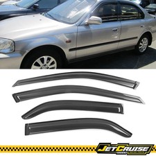 Fits 98-02 Honda Accord Sedan 4dr Acrylic Window Visors Rain Sun Guard Deflector Fits 98-02 Honda Accord Sedan 4dr Acrylic Window Visors Rain Sun Guard Deflector