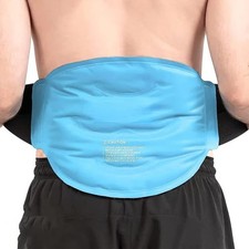 Gel Ice Pack for Back Pain Relief, Reusable Gel Lower Back Ice Pack Wrap