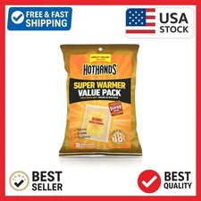 HotHands Super Warmers – 10 Pack, 18-Hour Body & Hand Heat Pads