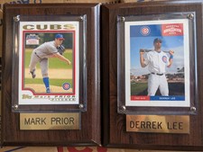 2004 Topps Derrek Lee and Mark Prior Chicago Cubs Baseball Card Plaques