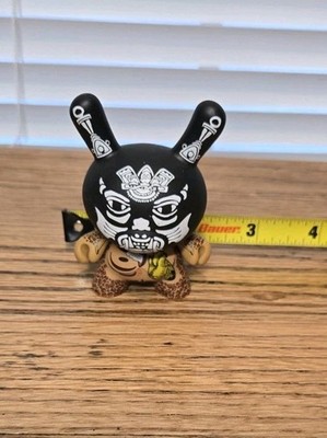 Kidrobot Dunny 2011 Azteca II 2 figure Black Xolotl by Izzie Ramirez Fatal