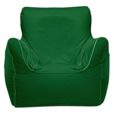 Ocean-Tamer 21" H x 29" W x 29" D Green Small Armchair Bean Bag Chair
