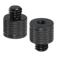 2 Pcs Tripod Screw Adapter M6 Female to 3/8" Male Tripod Nut Camera Mount Screw