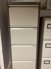 Bisley Filing Cabinet Steel Five Draws Good Condition No Key
