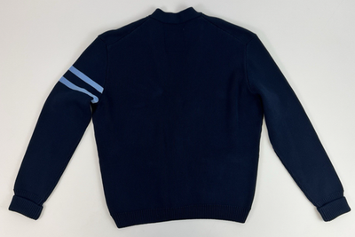Hugo Boss X Russell Athletic Varsity Cardigan Sweater Mens Blue