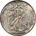 1942 Choice BU Walking Liberty Half Dollar- PCGS MS62 #2 - Lustrous,  Toned