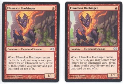 MTG Flamekin Harbinger U Planechase #53 [1 Card Per Purchase]