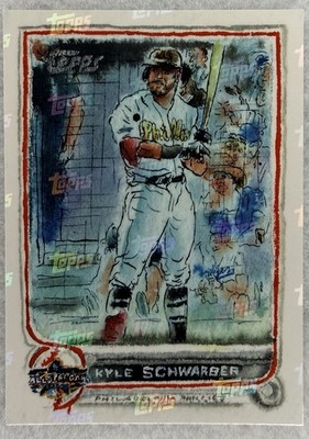 2024 Topps Spotlight Kyle Schwarber Logo Laminate /25 Phillies  