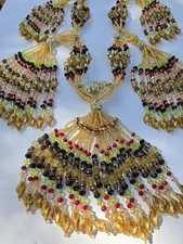 Collar de Mazo Para ORISHA Oshun IBU KOLE con CRISTALES